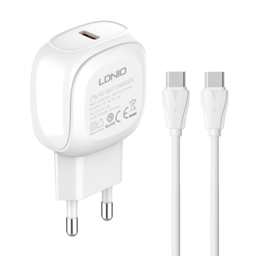 آداپتور شارژر 27 وات الدینیو مدل A1206C به همراه کابل 