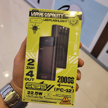 پاوربانک فست شارژ Remax 12 Lcd   20000mAh