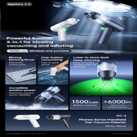 جارو شارژی خودرو  Remax  XC-2  سفید