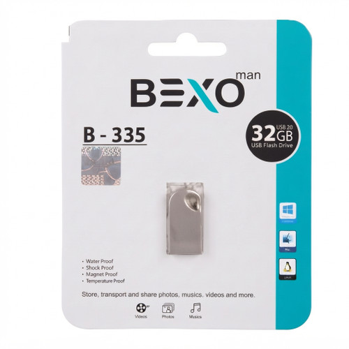 فلش مموری بکسو مدل B-335 ظرفیت 32 گیگابایت با رابط USB 2.0